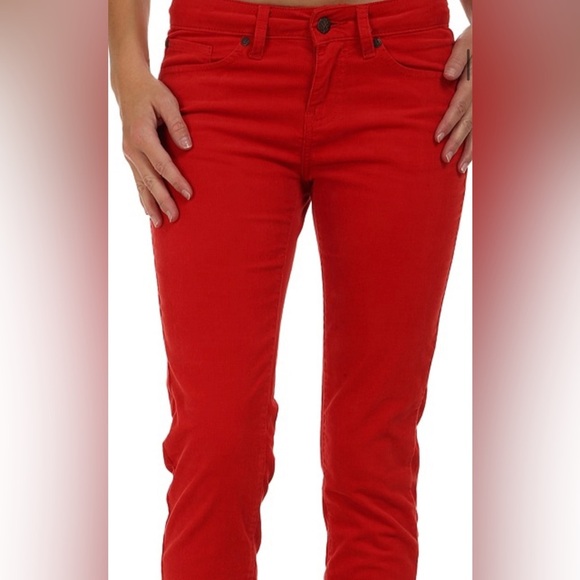 Prana Trinity red spice Corduroy velvet feel Casual‎ Pants new size 4 new - Picture 4 of 5